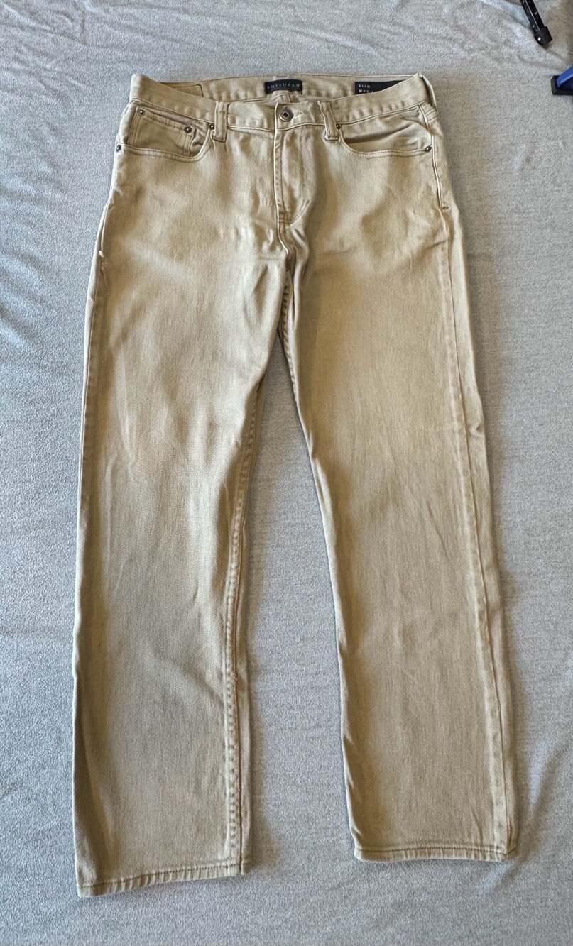 Bullhead Denim Co. Men's Slim Fit Tan Jeans Size 32x30